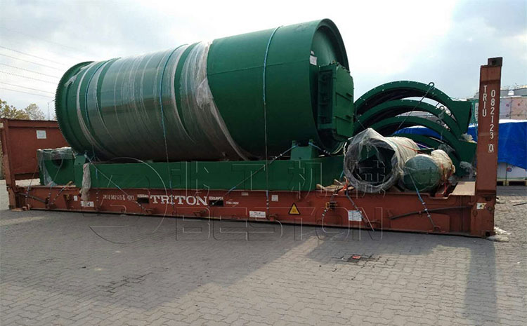 加拿大10吨废塑料炼油设备